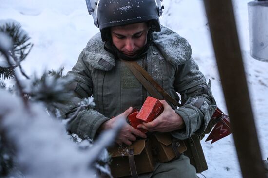 Russia Engineering Corps Drills
