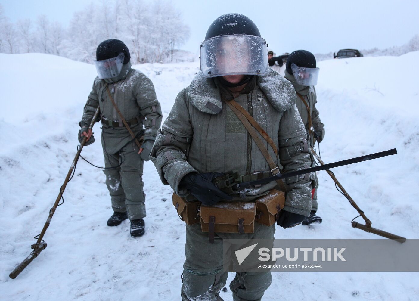 Russia Engineering Corps Drills