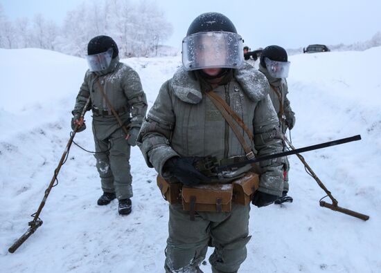 Russia Engineering Corps Drills