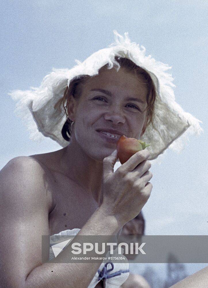 Soviet gymnast Larisa Latynina