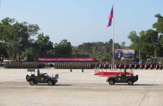 Laos Military Parade