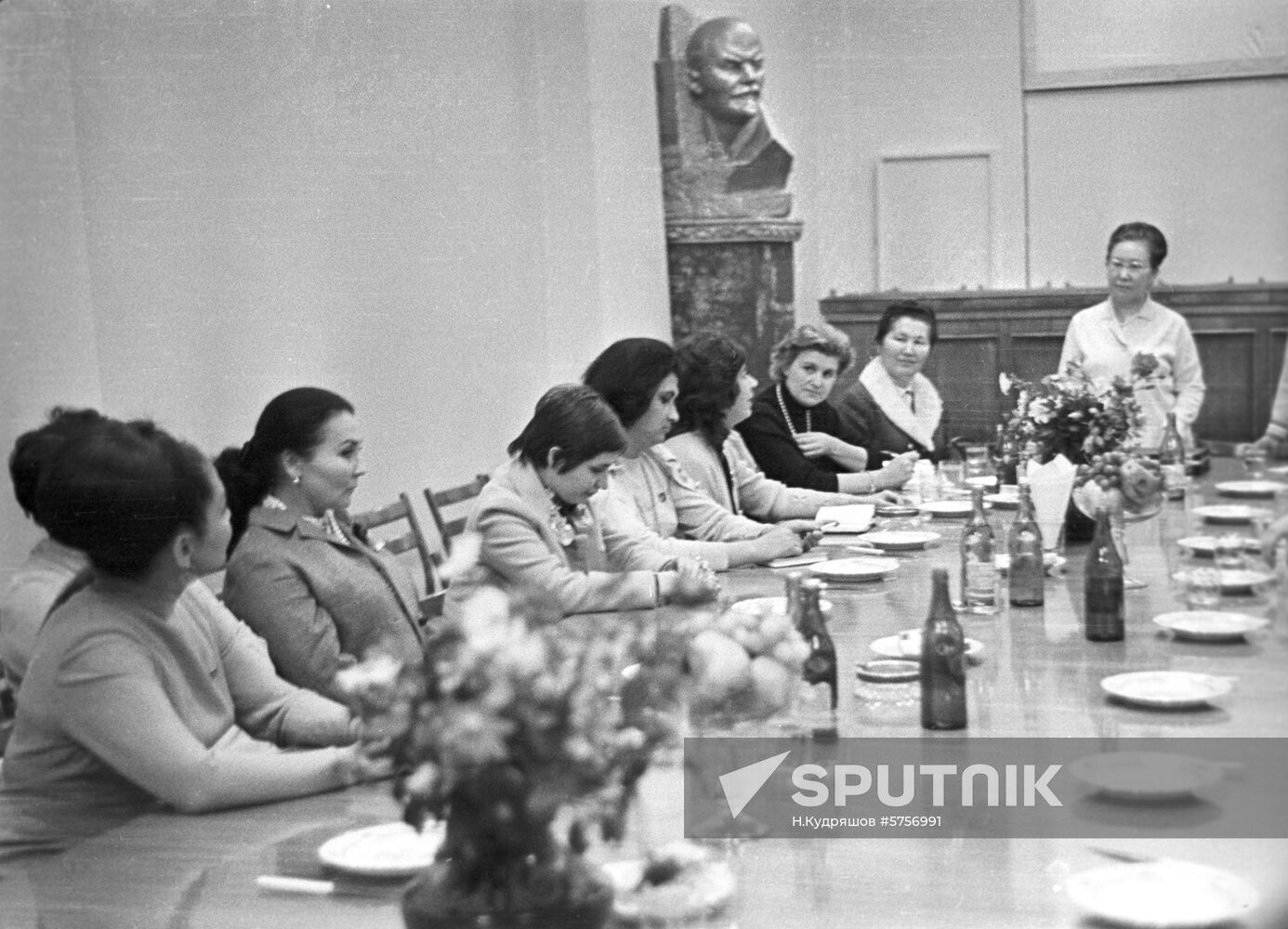 Activists of women's movement in Kazakhstan