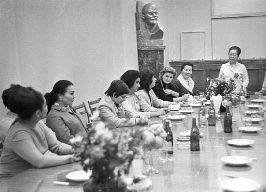 Activists of women's movement in Kazakhstan