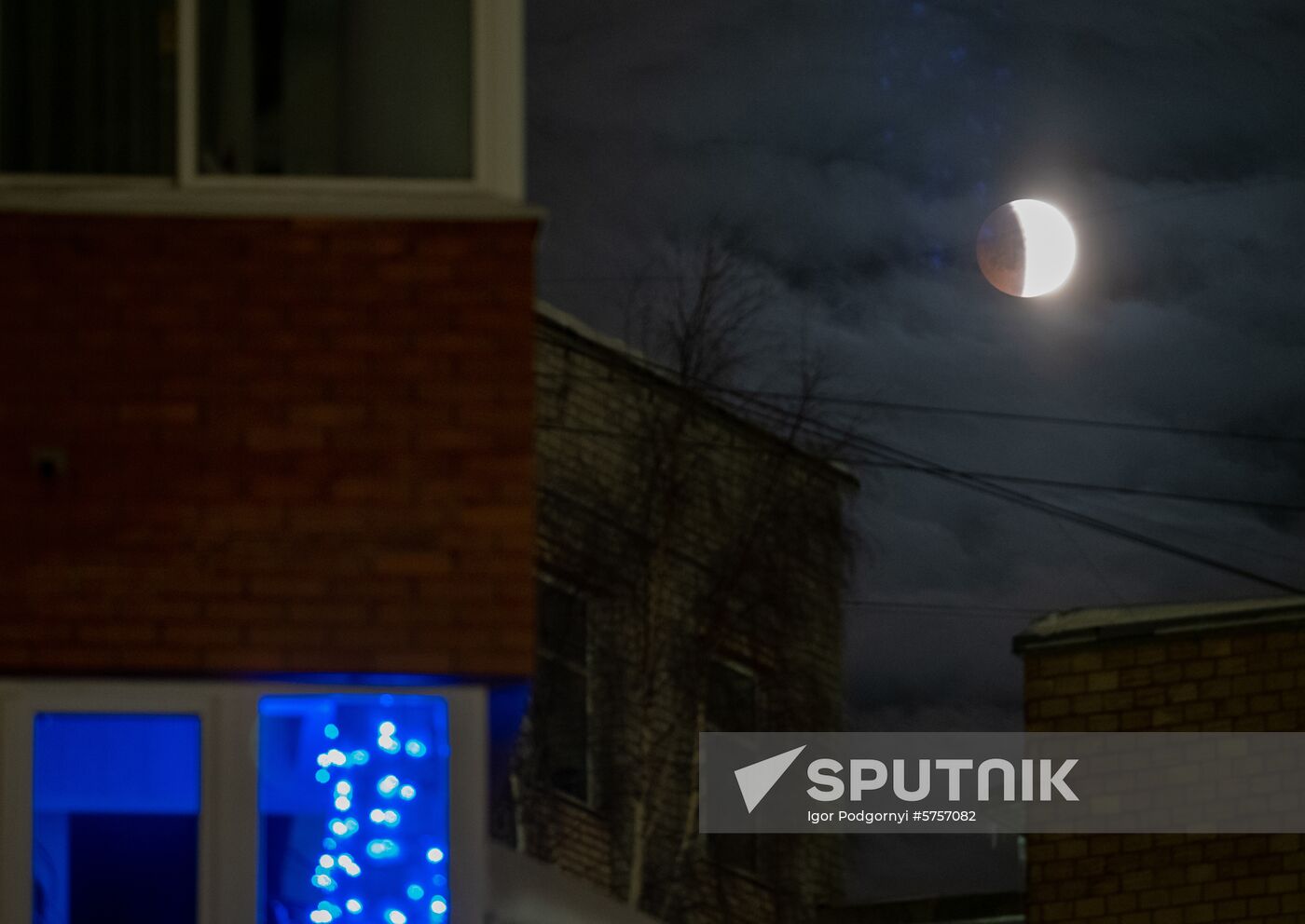 Russia Moon Eclipse