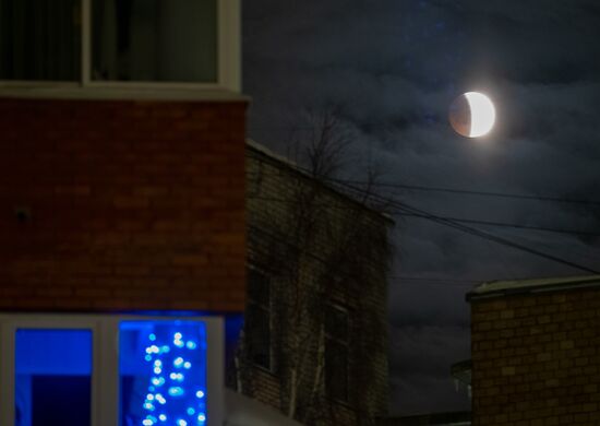 Russia Moon Eclipse