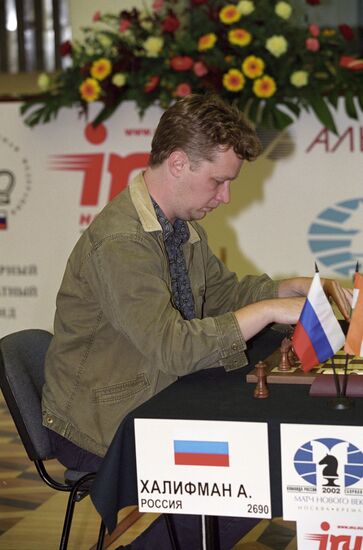 Chess player Alexander Khalifman