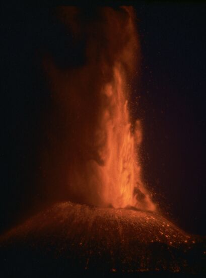 Eruption of Tolbachik volcano in Kamchatka