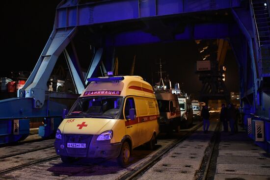 Russia Crimea Ships Fire
