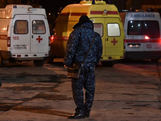 Russia Crimea Ships Fire