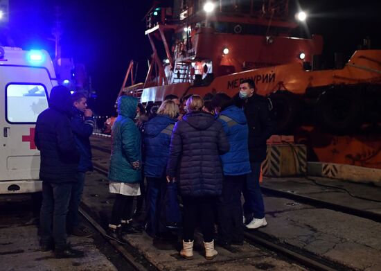 Russia Crimea Ships Fire
