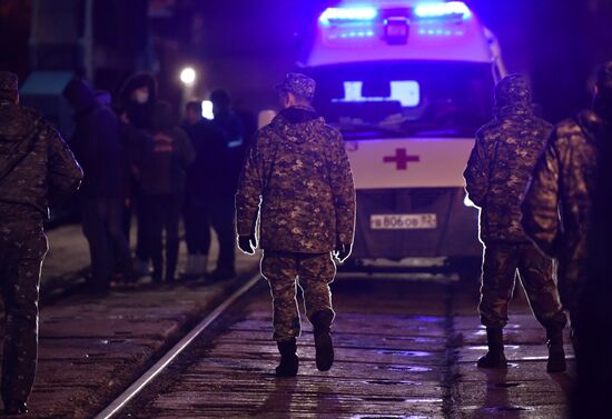 Russia Crimea Ships Fire