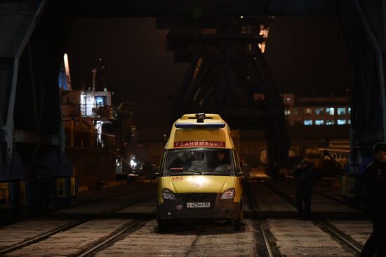 Russia Crimea Ships Fire