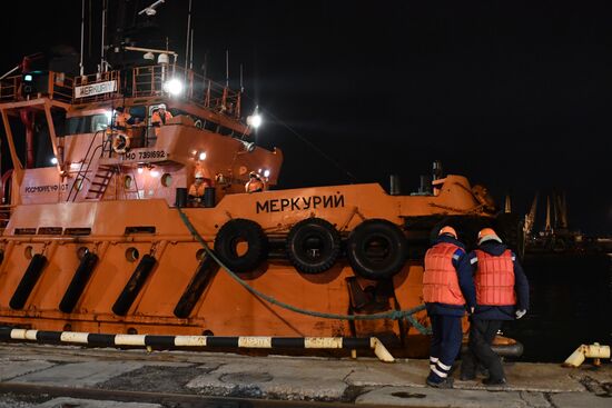 Russia Crimea Ships Fire