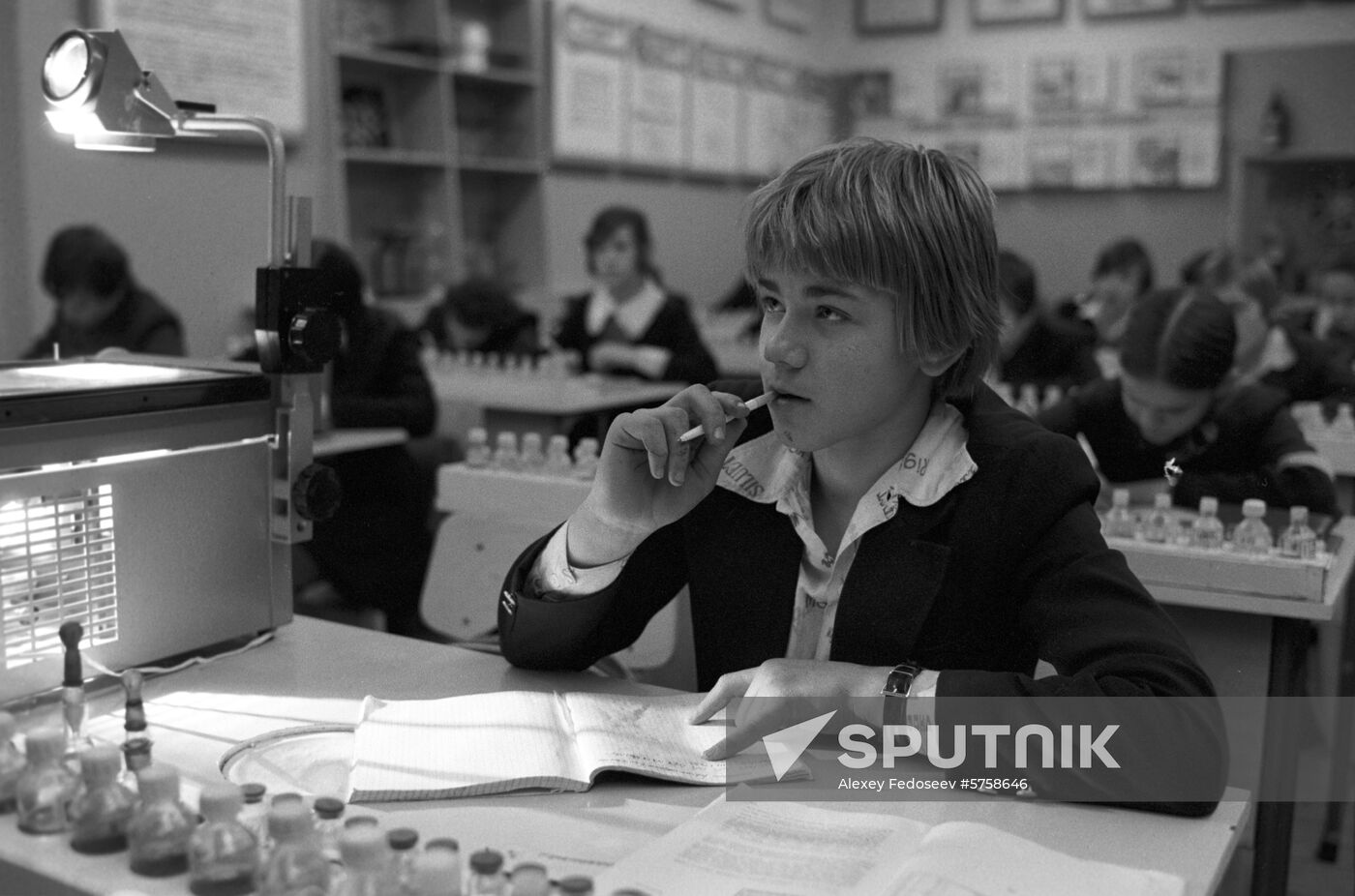 Secondary school student in Tynda