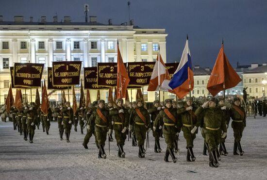 Russia End of Leningrad Siege Anniversary