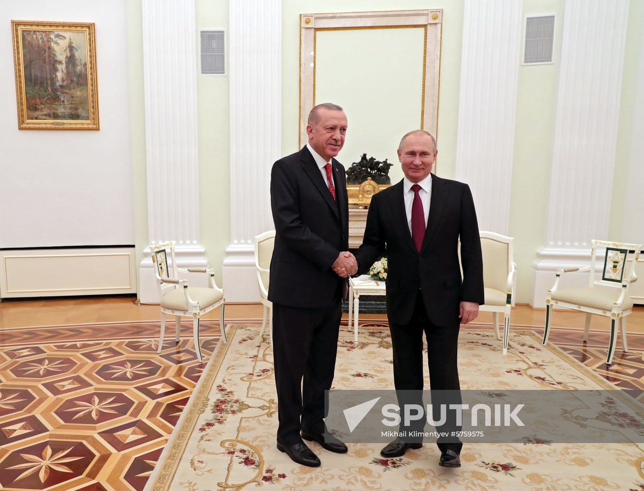 President Vladimir Putin meets with President of Turkey Recep Tayyip Erdogan