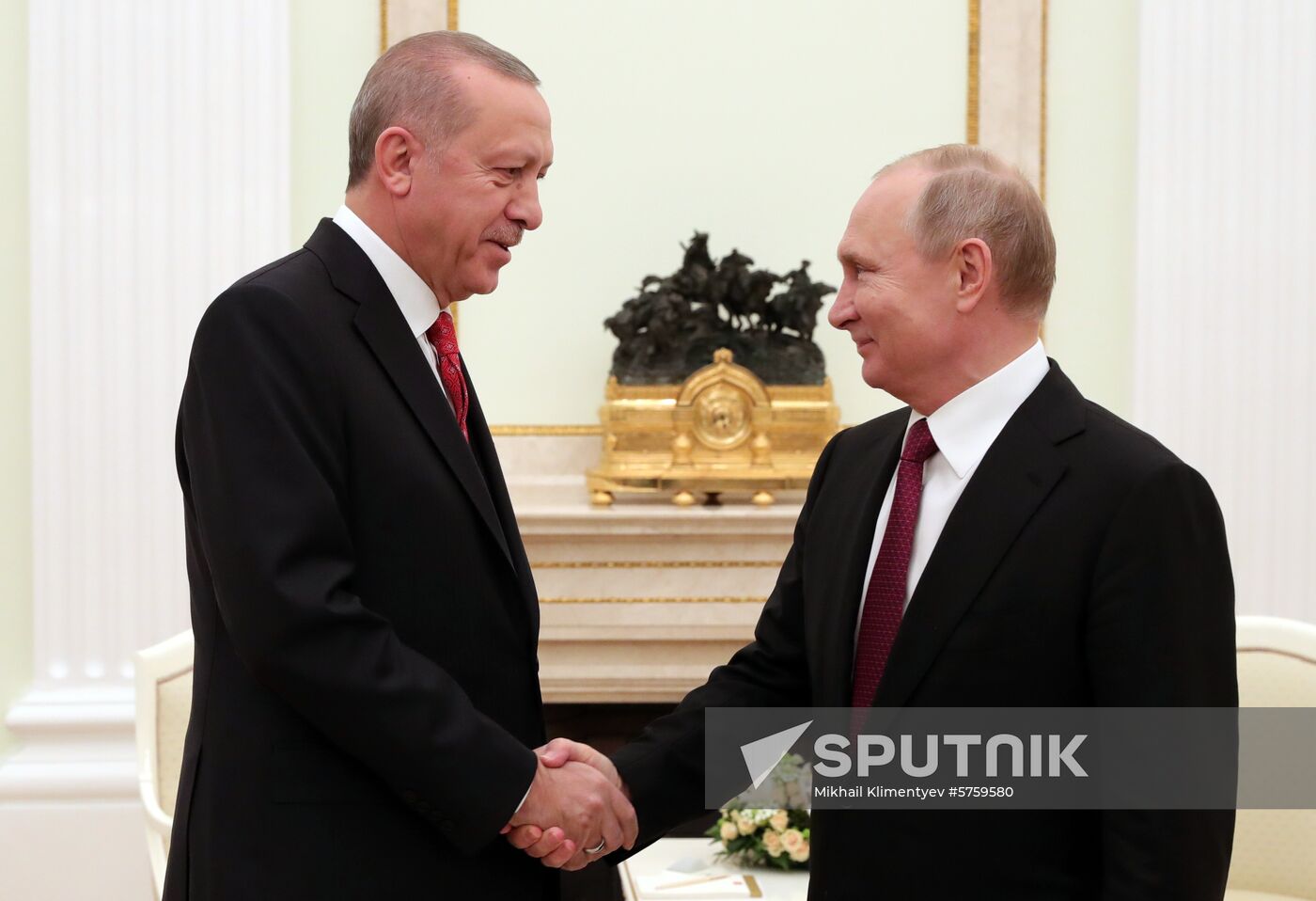 President Vladimir Putin meets with President of Turkey Recep Tayyip Erdogan