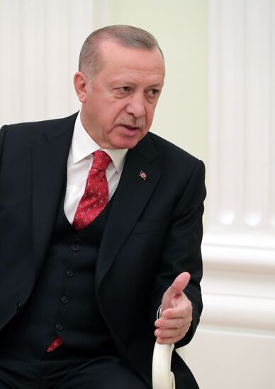 President Vladimir Putin meets with President of Turkey Recep Tayyip Erdogan