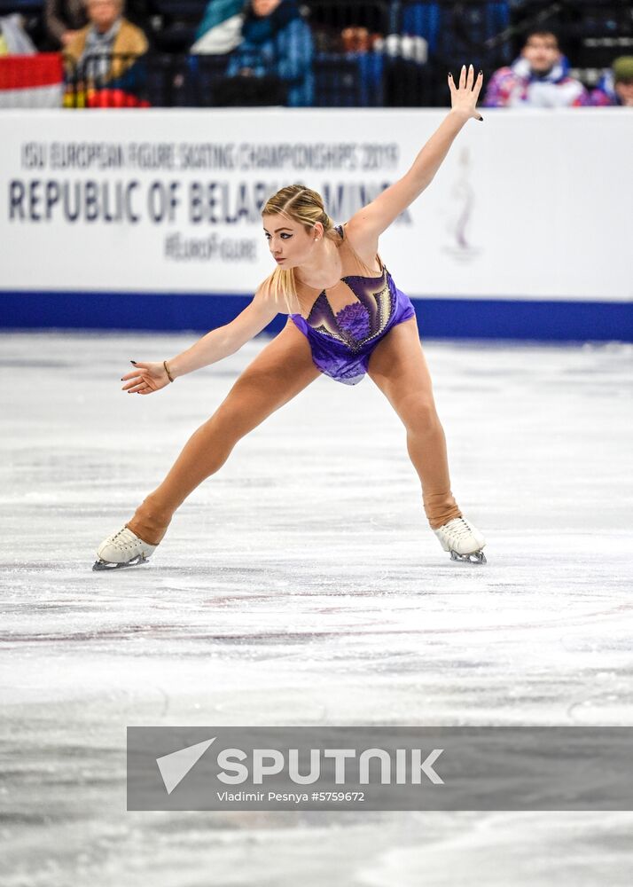 Belarus European Figure Skating Championships Ladies