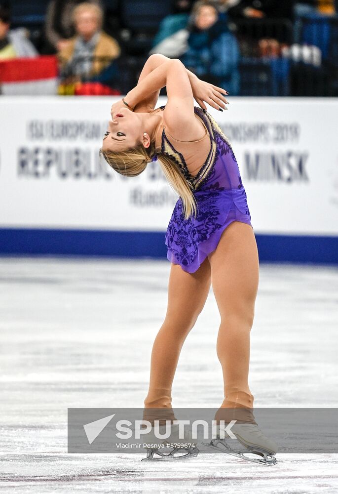 Belarus European Figure Skating Championships Ladies