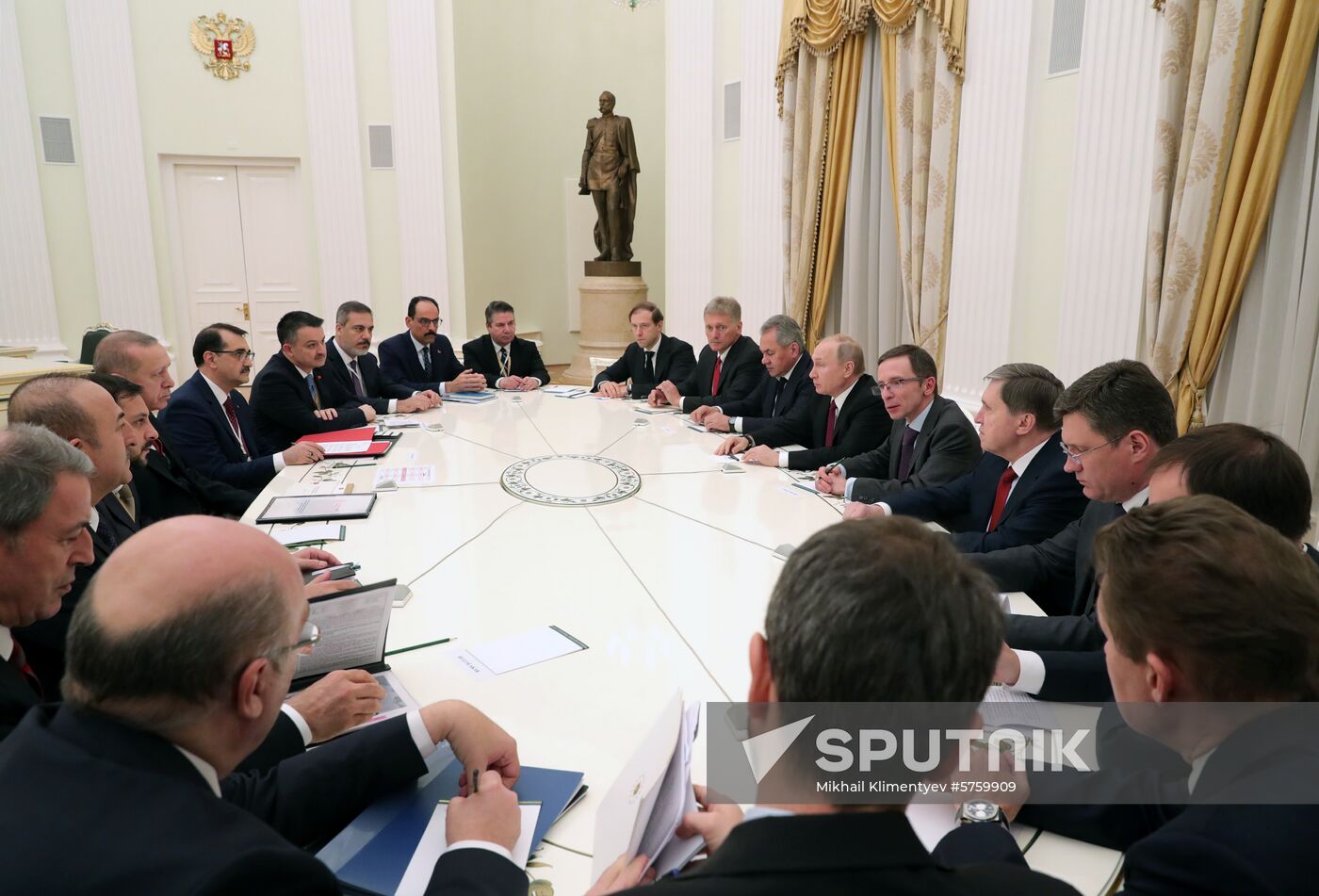 President Vladimir Putin meets with President of Turkey Recep Tayyip Erdogan