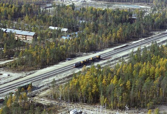 Baikal-Amur-Mainline (BAM) Railway section in Buryatia
