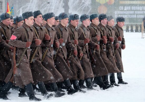 Russia End of Leningrad Siege Anniversary
