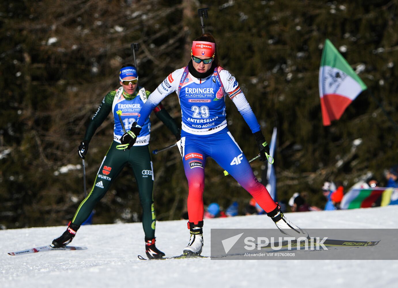 Italy Biathlon World Cup Sprint Women