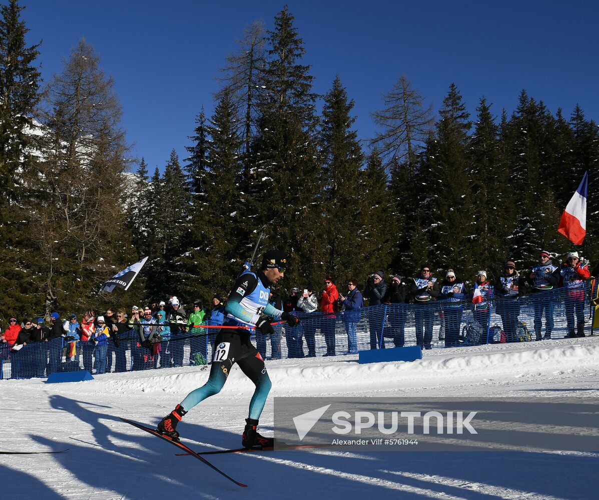 Italy Biathlon World Cup Sprint Men 