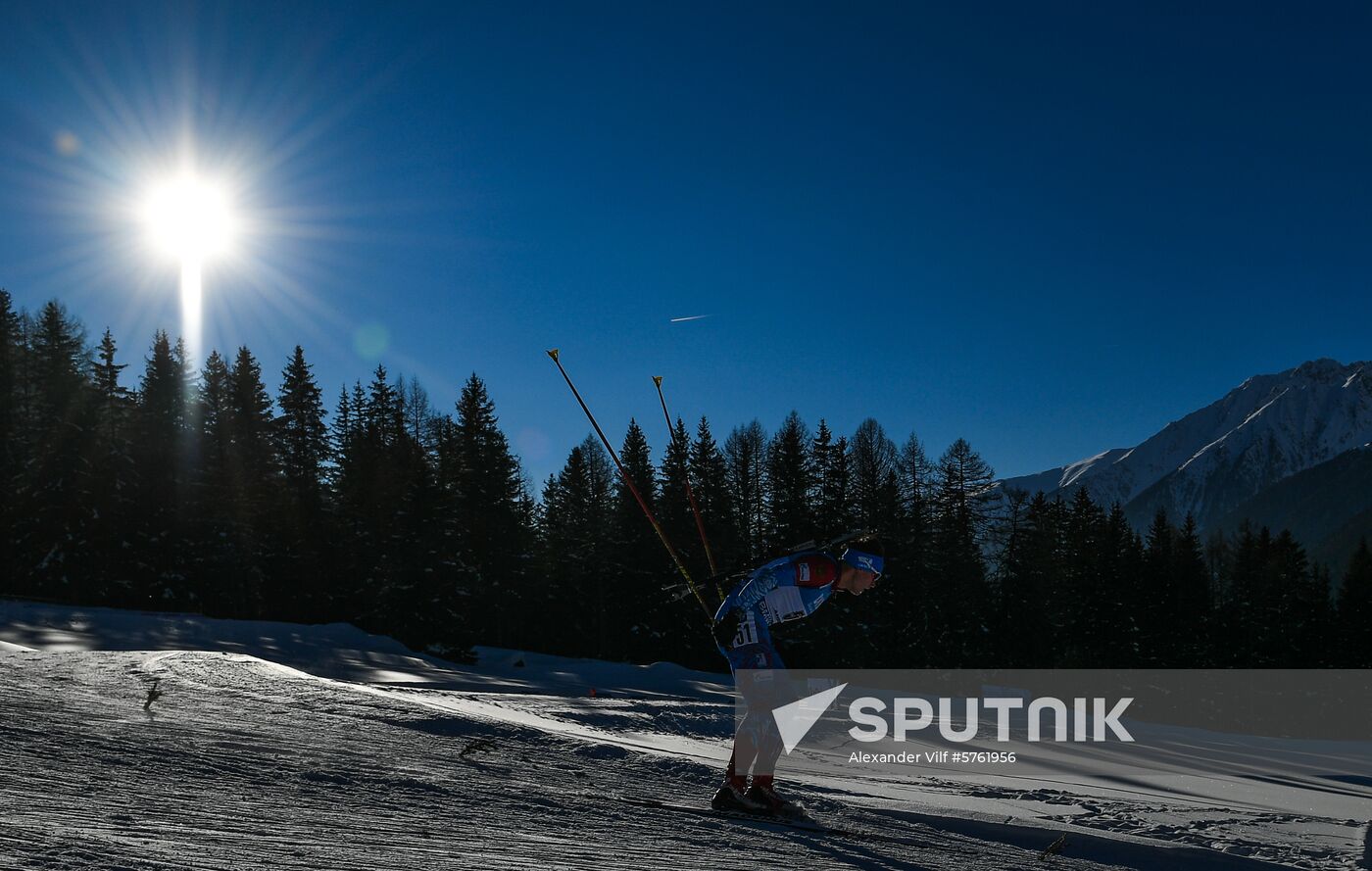 Italy Biathlon World Cup Sprint Men 