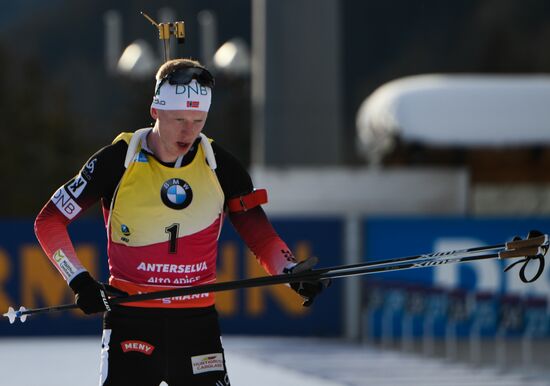 Italy Biathlon World Cup Pursuit Men