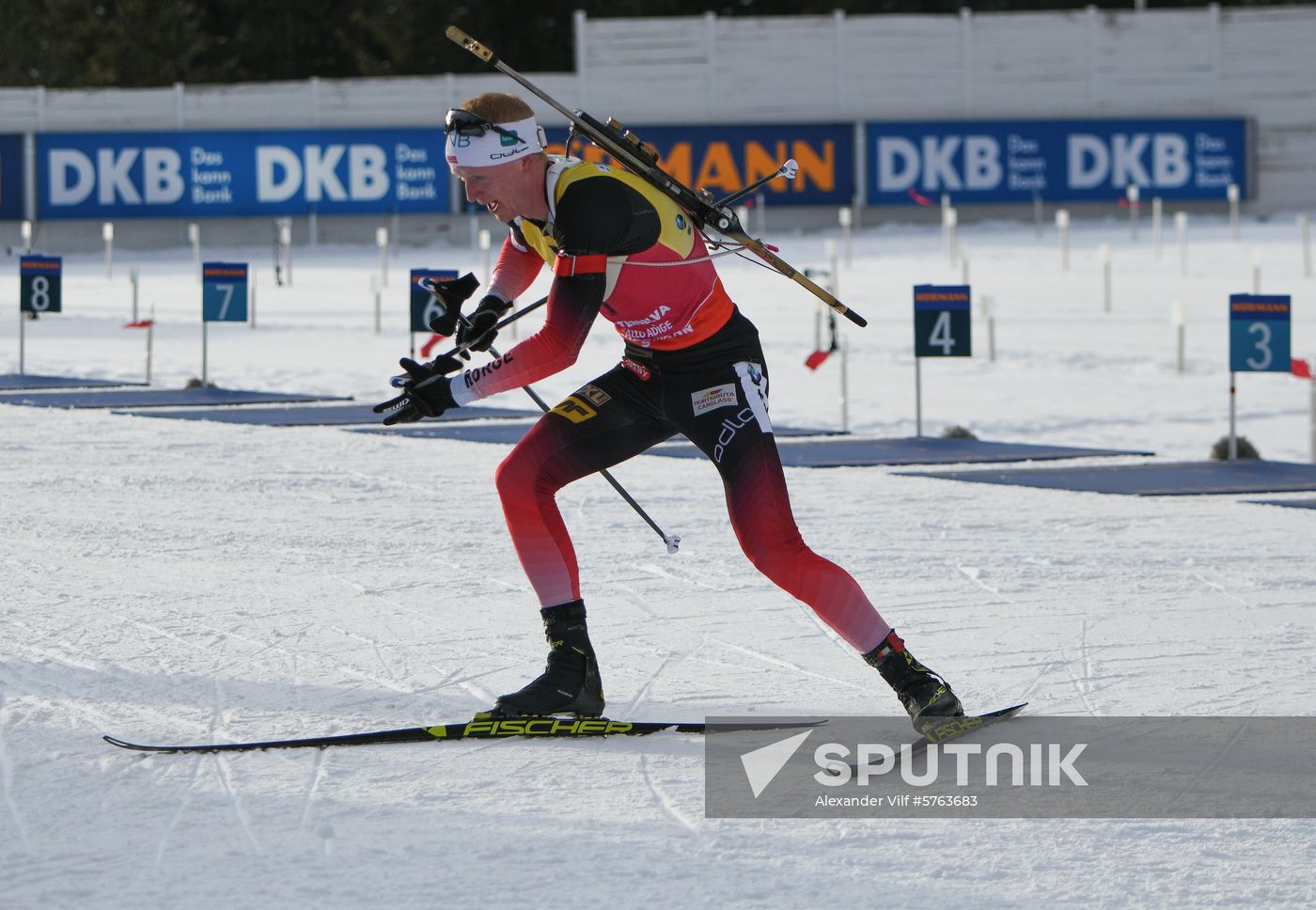 Italy Biathlon World Cup Pursuit Men
