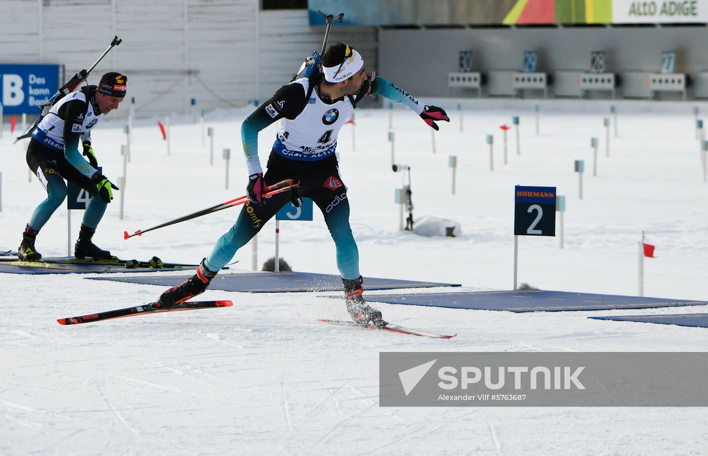 Italy Biathlon World Cup Pursuit Men