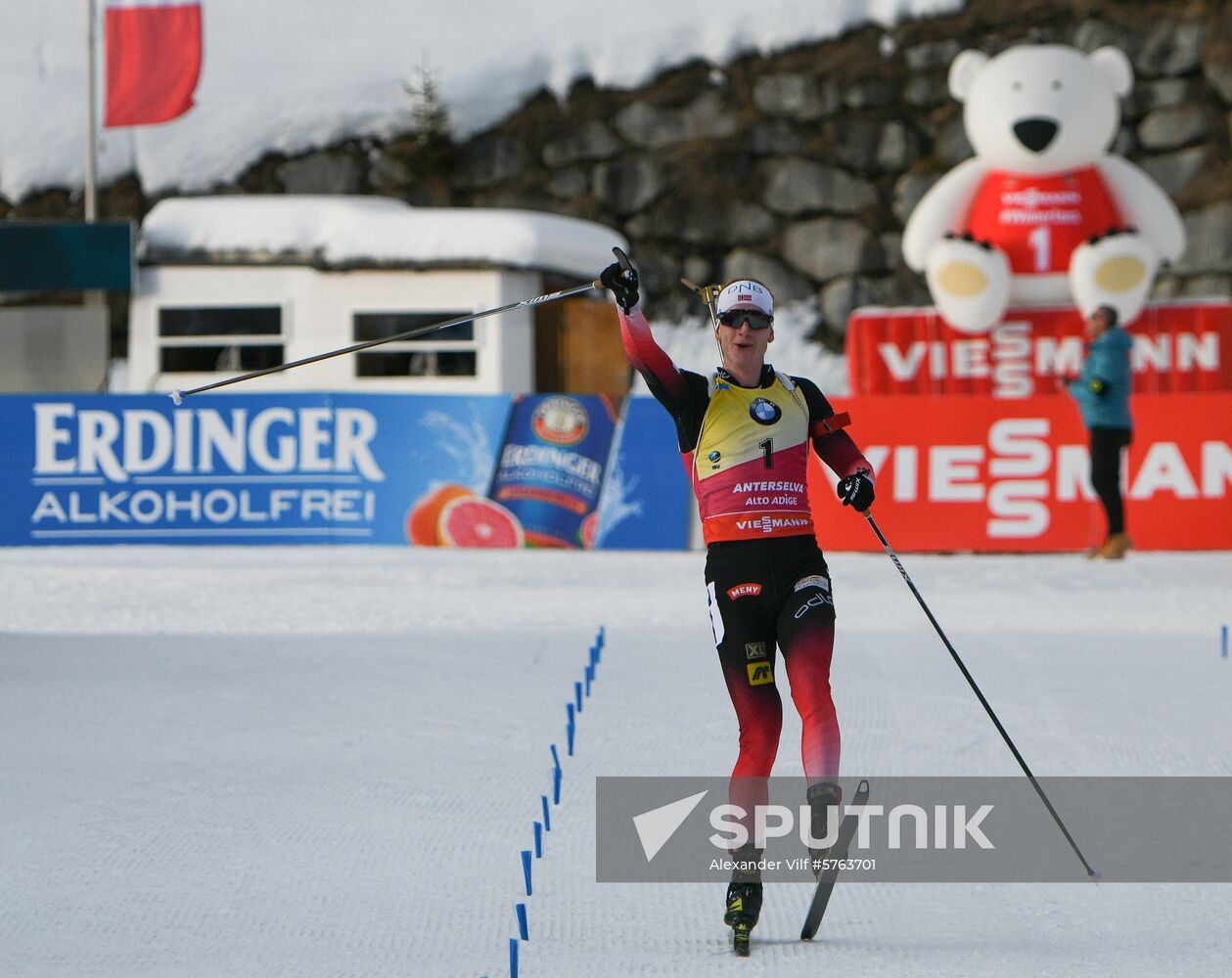 Italy Biathlon World Cup Pursuit Men