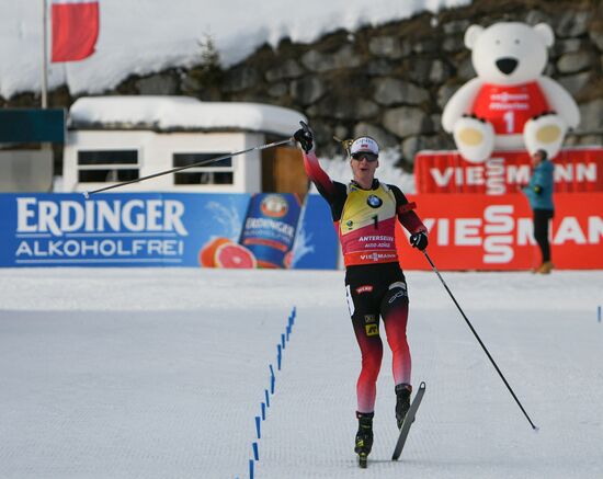 Italy Biathlon World Cup Pursuit Men