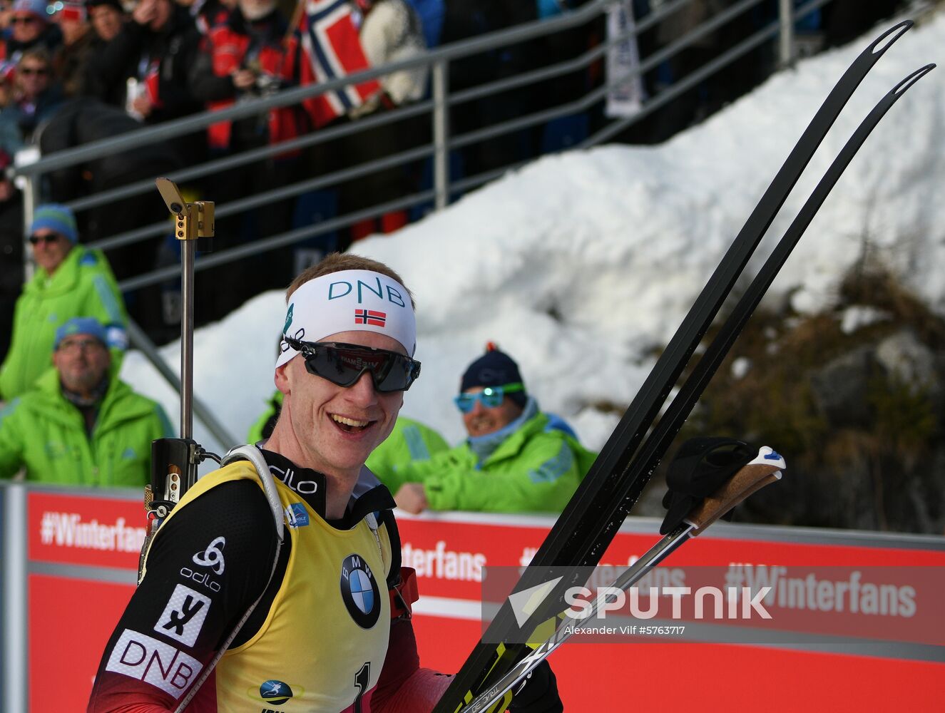 Italy Biathlon World Cup Pursuit Men