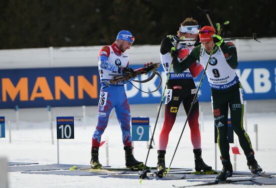 Italy Biathlon World Cup Pursuit Men