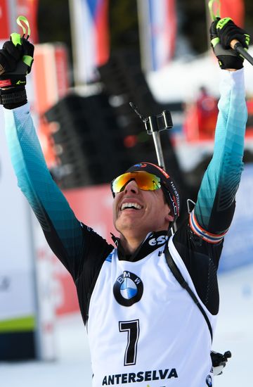 Italy Biathlon World Cup Pursuit Men