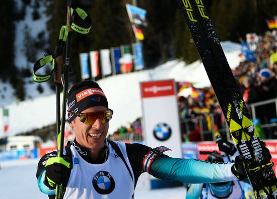 Italy Biathlon World Cup Pursuit Men