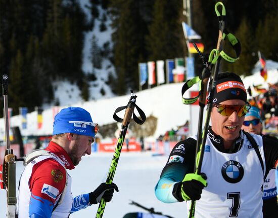 Italy Biathlon World Cup Pursuit Men