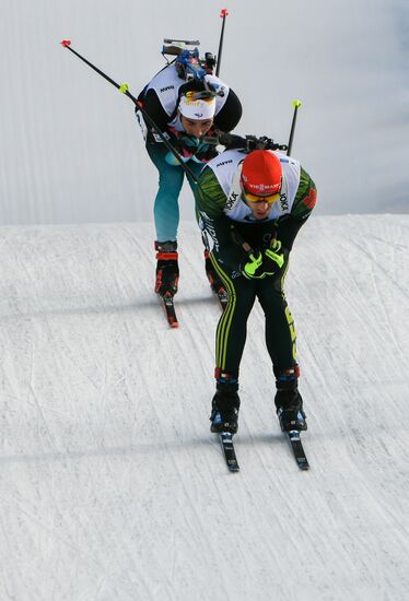 Italy Biathlon World Cup Pursuit Men