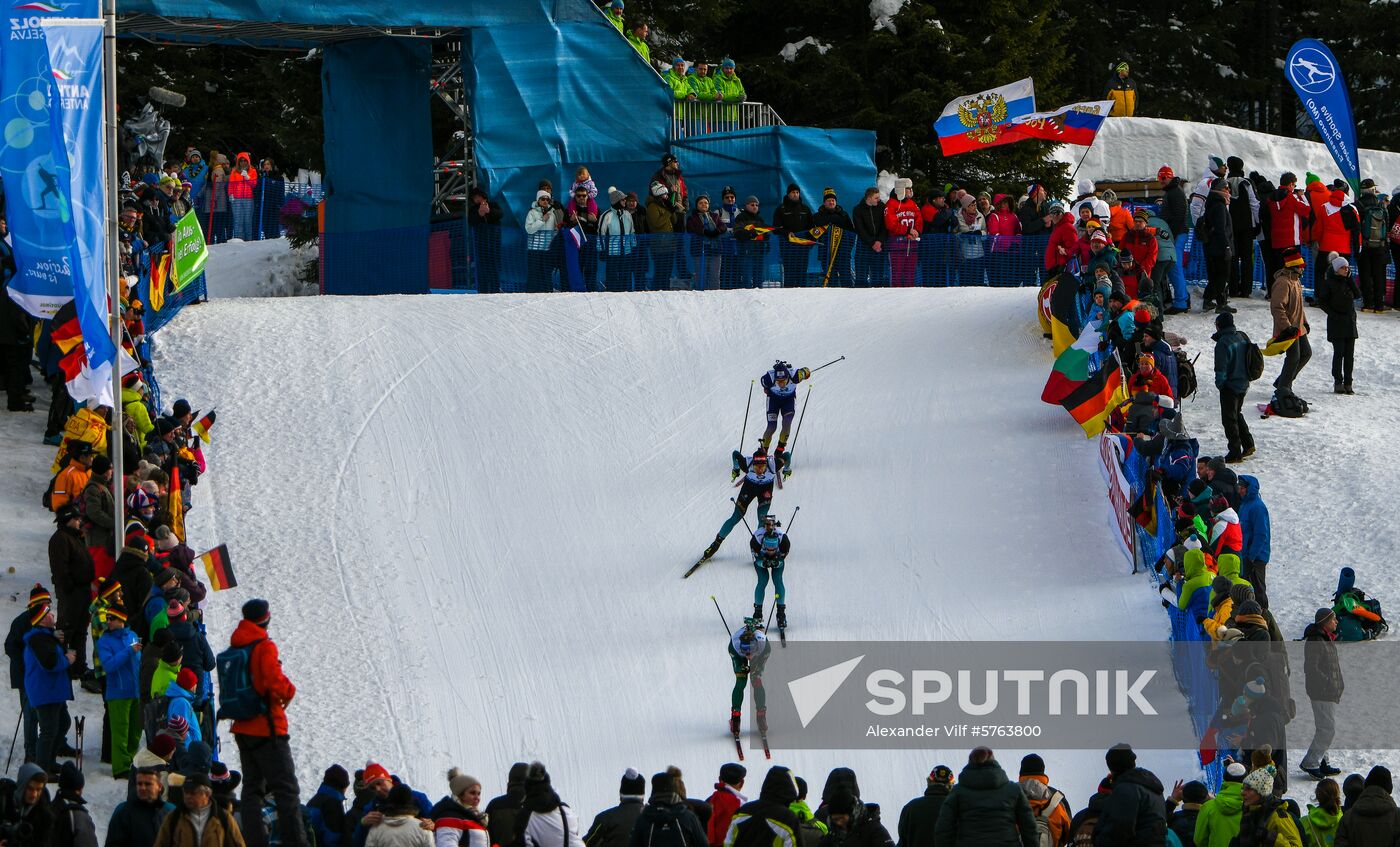 Italy Biathlon World Cup Pursuit Men