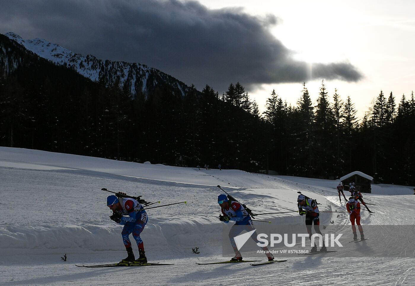 Italy Biathlon World Cup Pursuit Men
