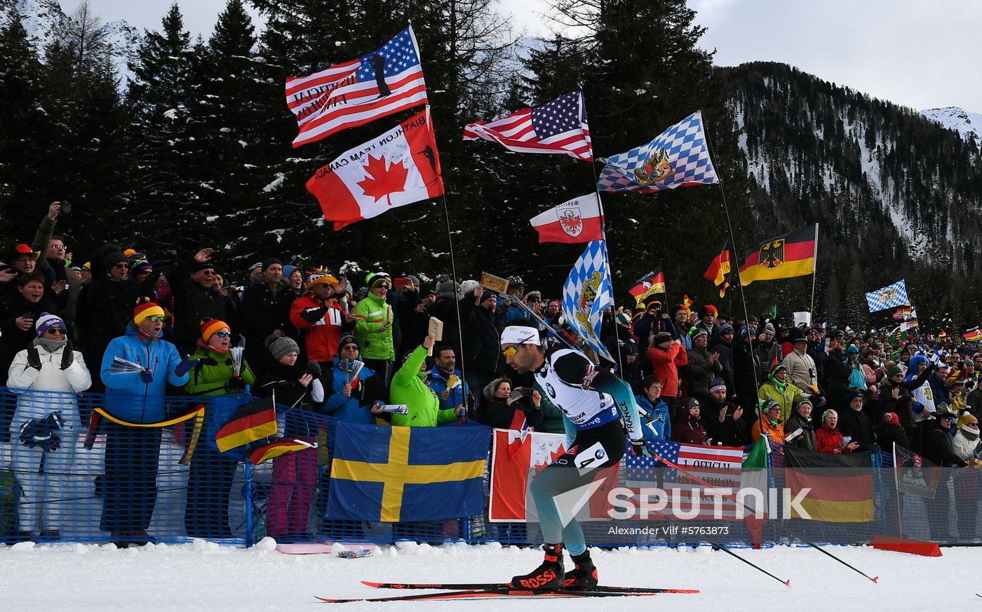 Italy Biathlon World Cup Pursuit Men