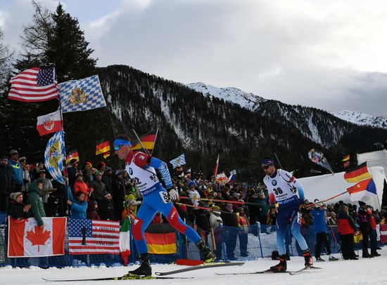 Italy Biathlon World Cup Pursuit Men