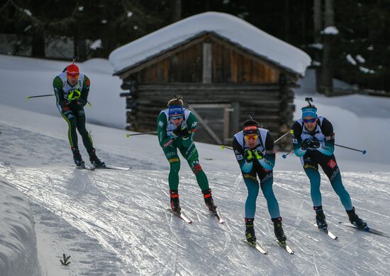 Italy Biathlon World Cup Pursuit Men