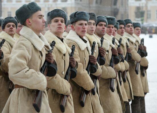 Russia End of Leningrad Siege Anniversary