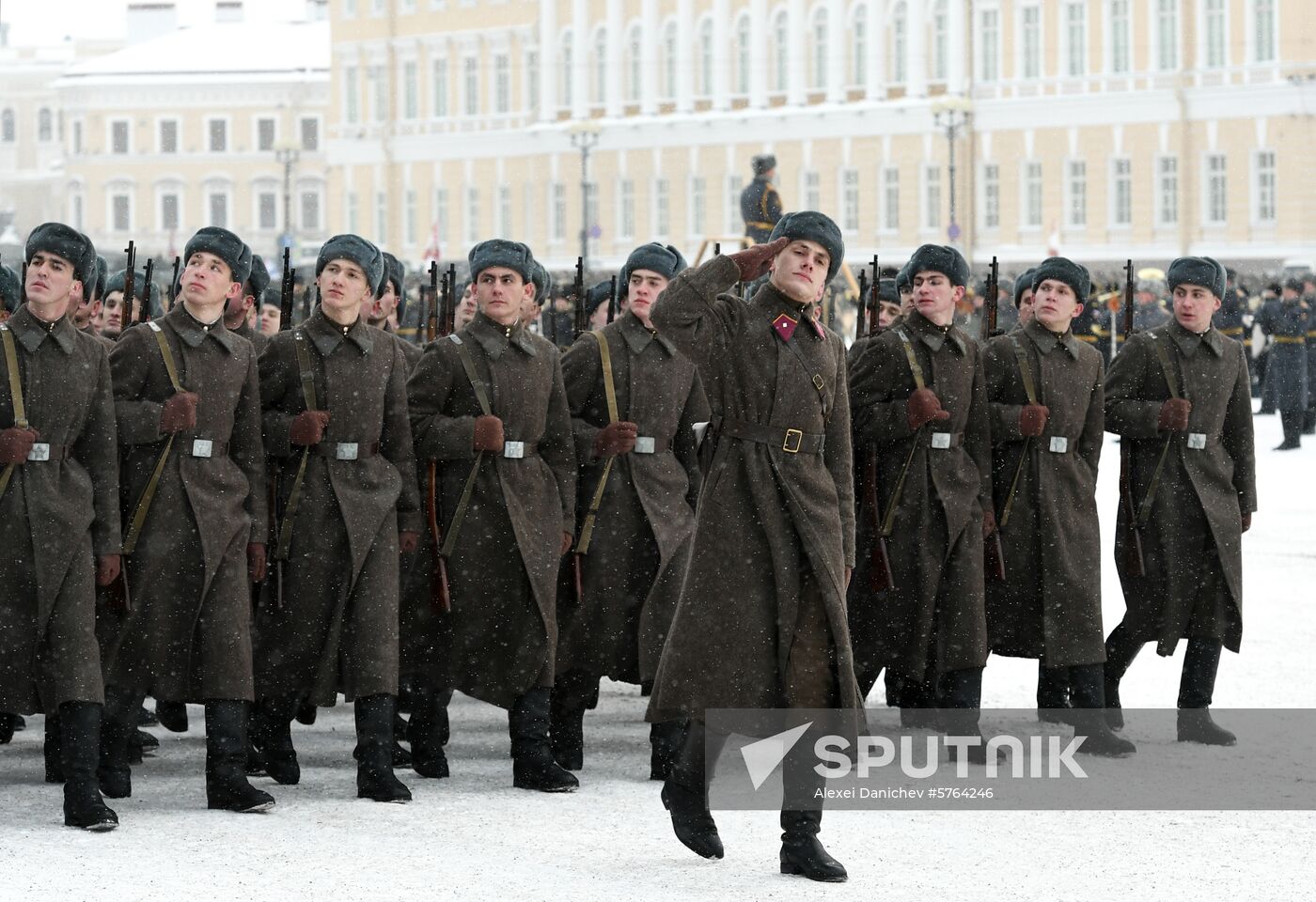 Russia End of Leningrad Siege Anniversary
