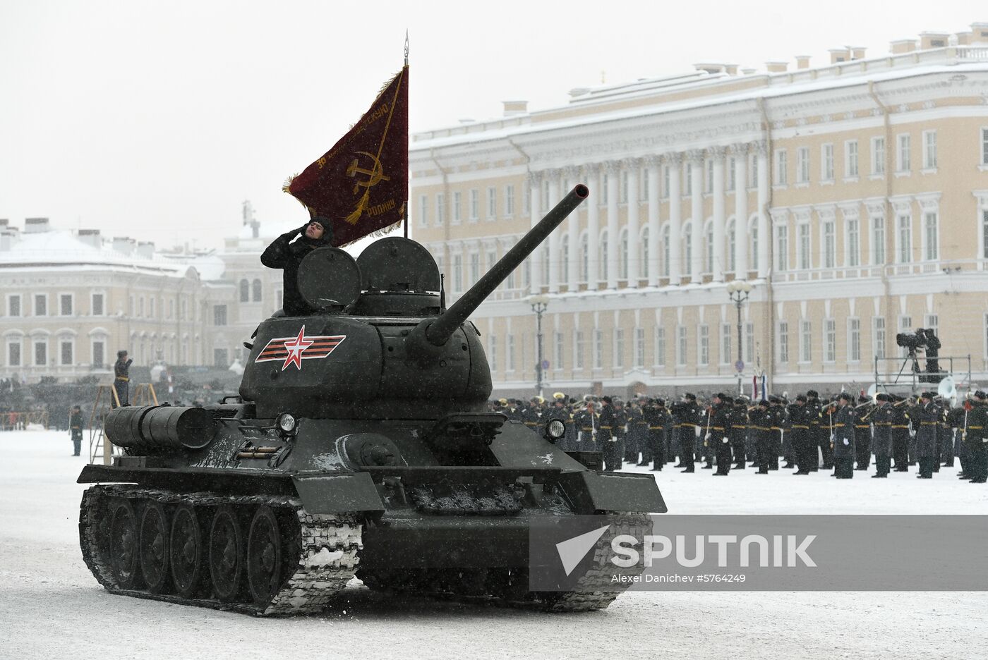 Russia End of Leningrad Siege Anniversary