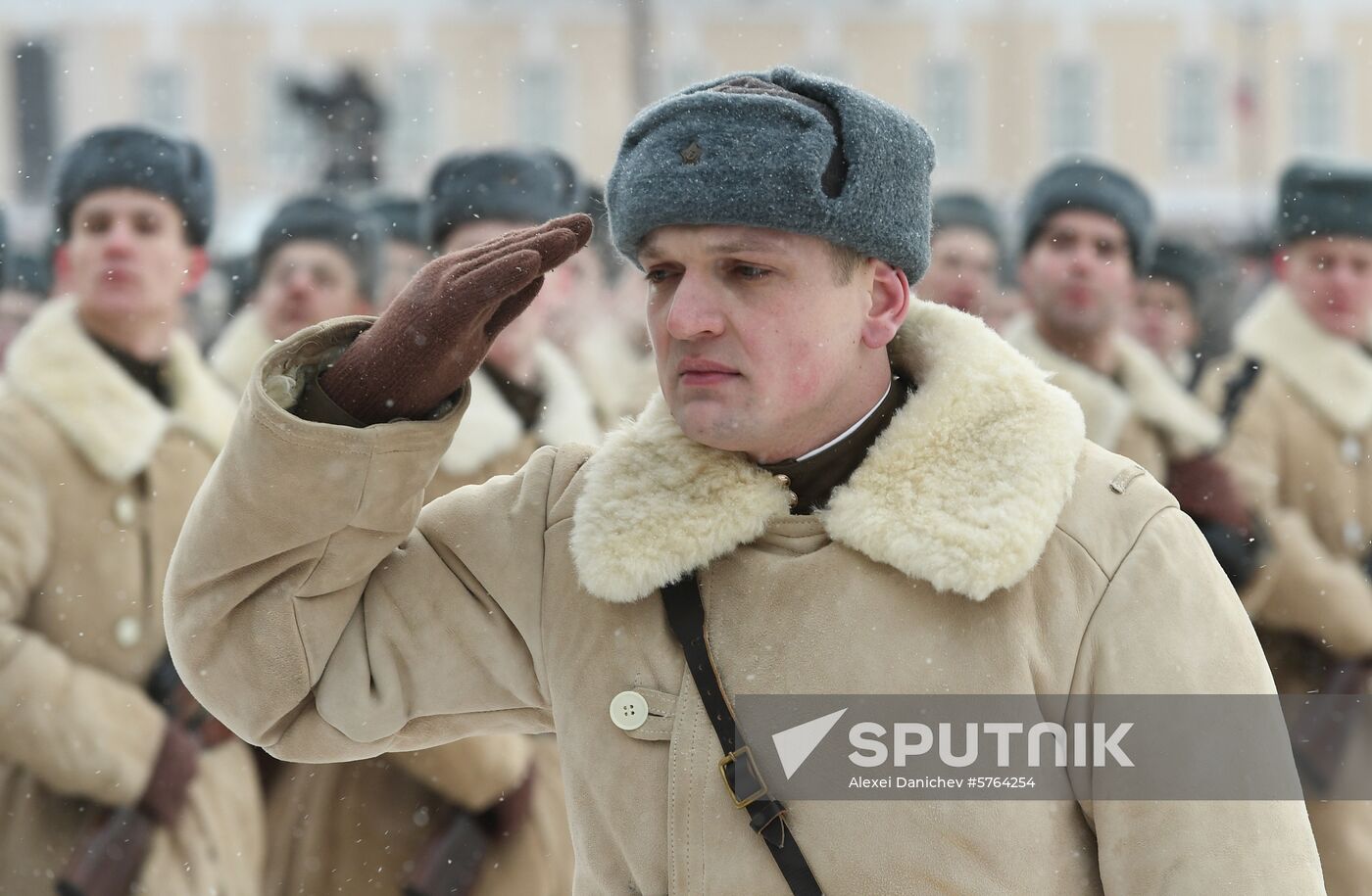 Russia End of Leningrad Siege Anniversary